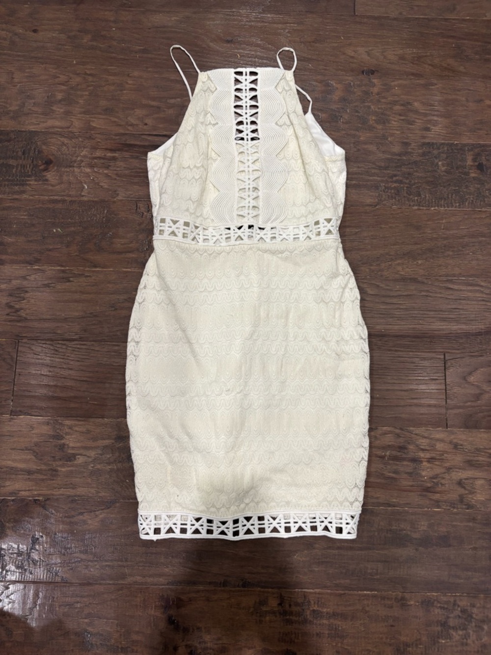 Topshop Lace Halter Bodycon Dress